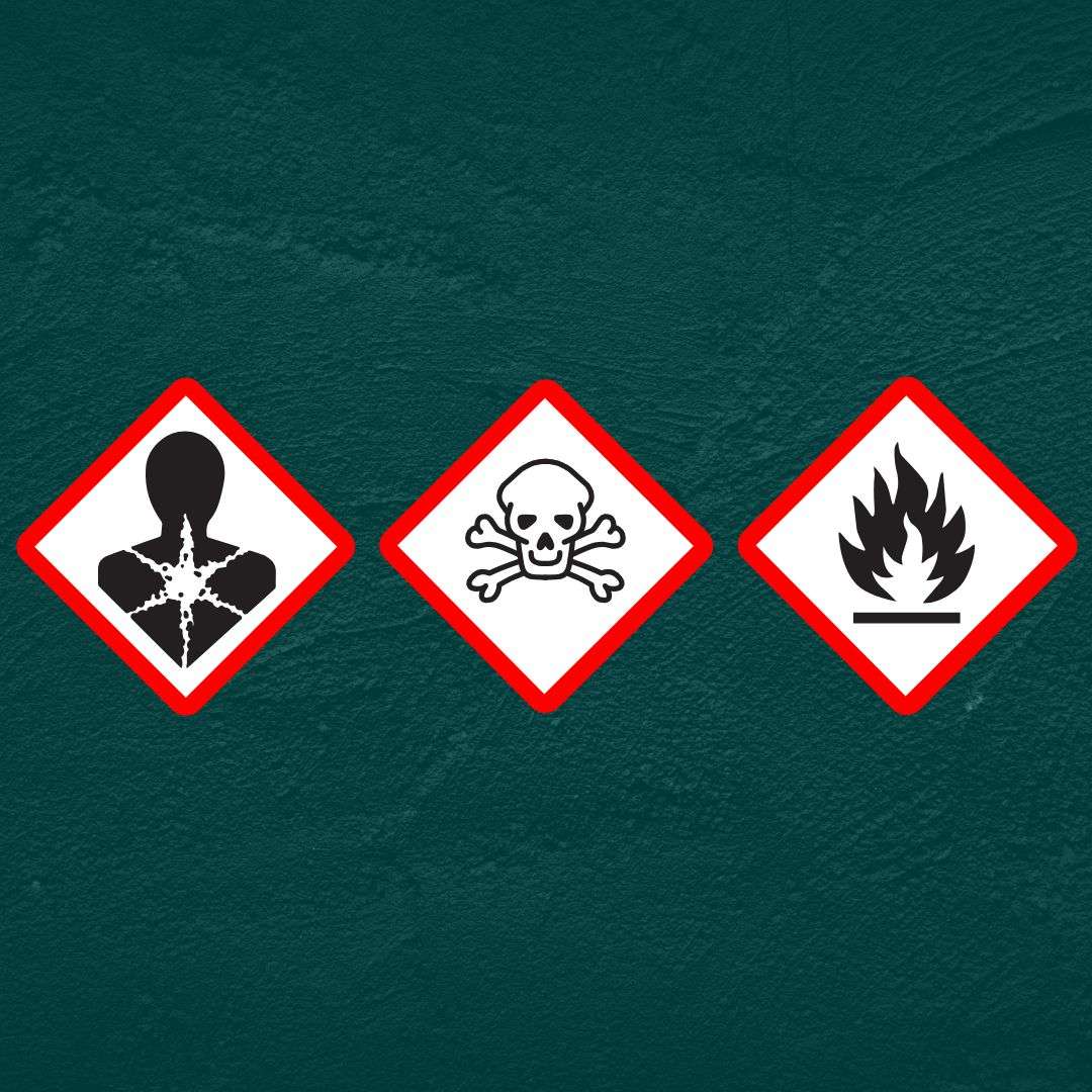 Tre faresymboler Three danger symbols